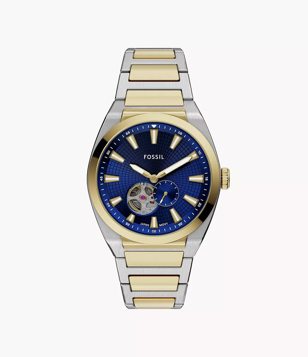 Fossil Everett 42mm Automatic Two-Tone Stainless-Steel Watch