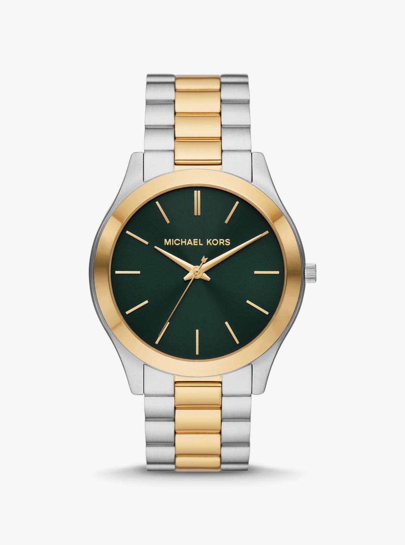 Michael Kors Oversized Slim Runway Two-Tone Watch
