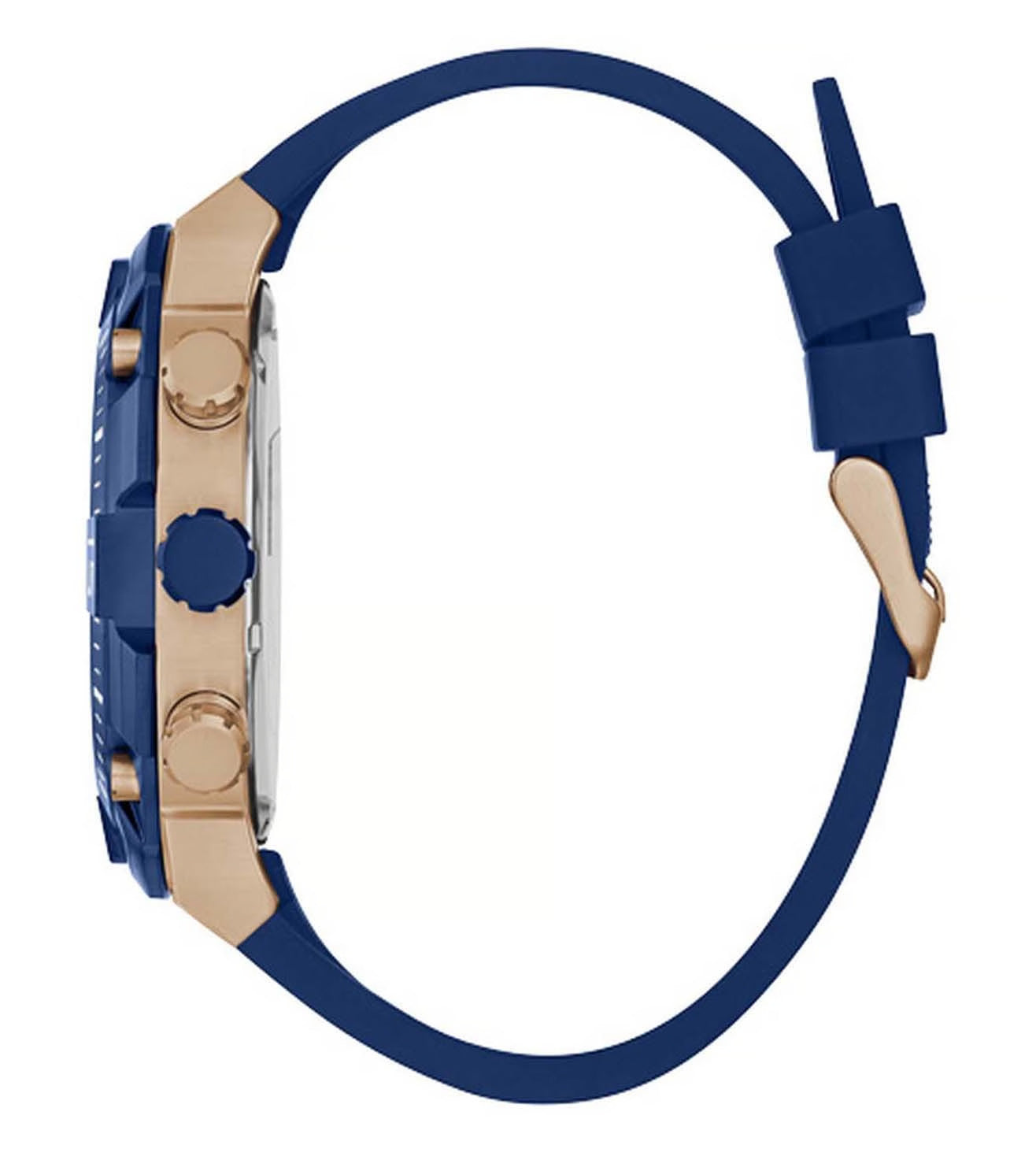 Guess Navigator Men Blue Round Dial Analog Watch