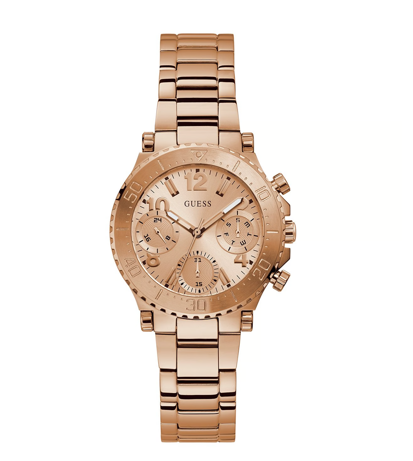 GUESS COSMIC Women Rose Gold Round Dial Analog Watch