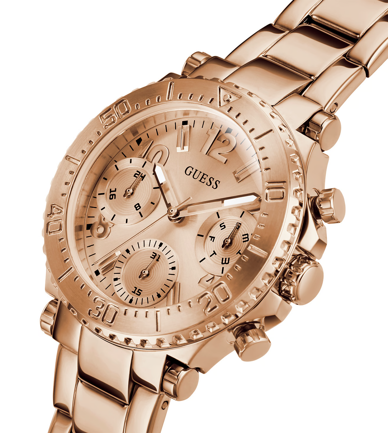 GUESS COSMIC Women Rose Gold Round Dial Analog Watch