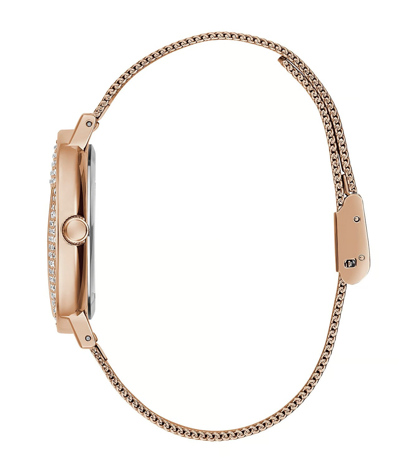 GUESS ICONIC Women Rose Gold Round Dial Analog Watch