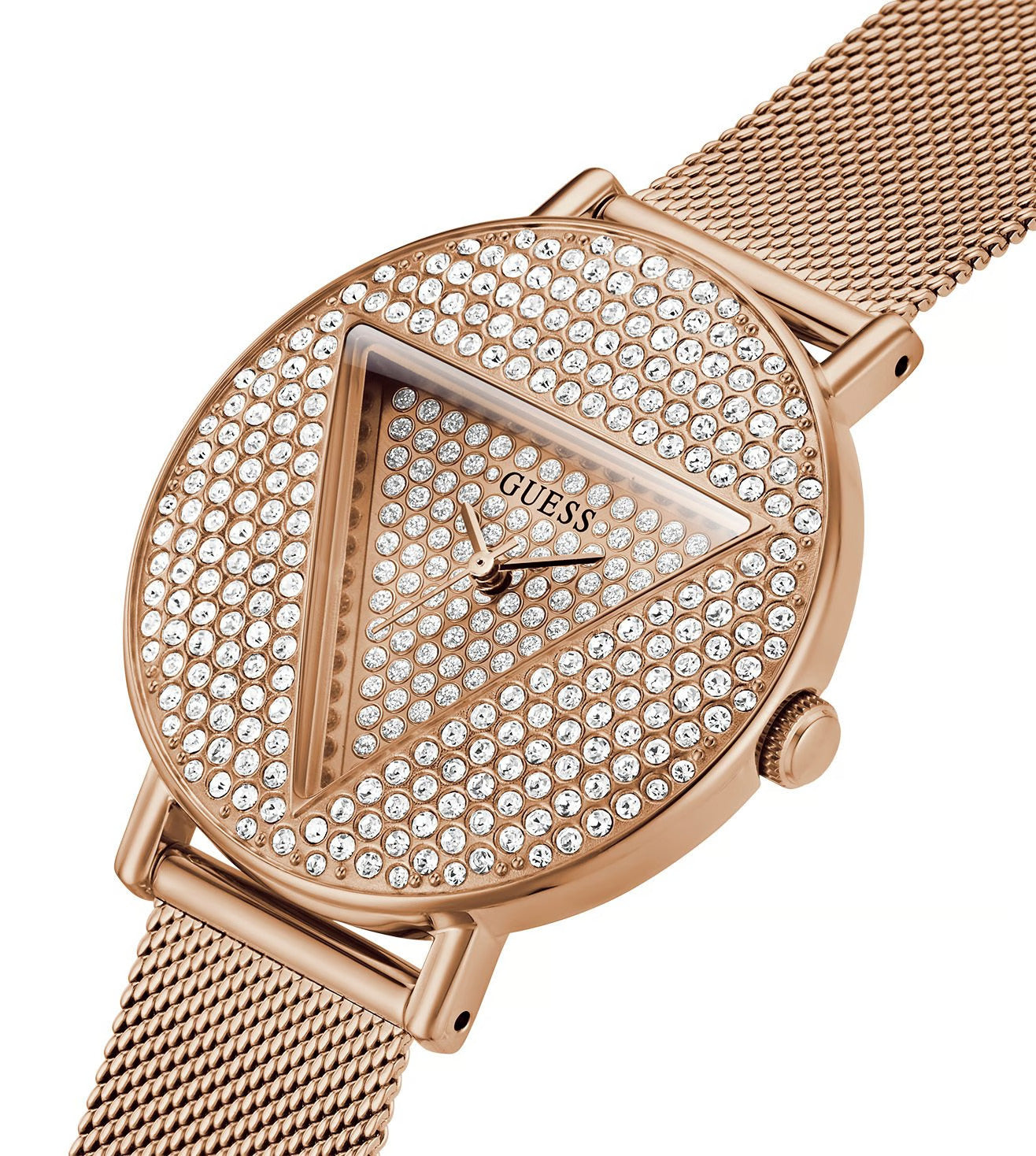GUESS ICONIC Women Rose Gold Round Dial Analog Watch