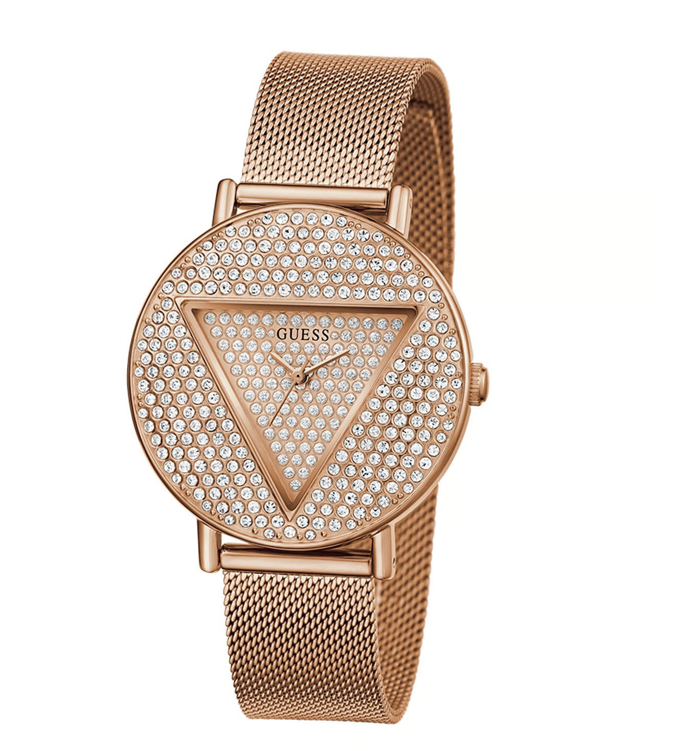 GUESS ICONIC Women Rose Gold Round Dial Analog Watch