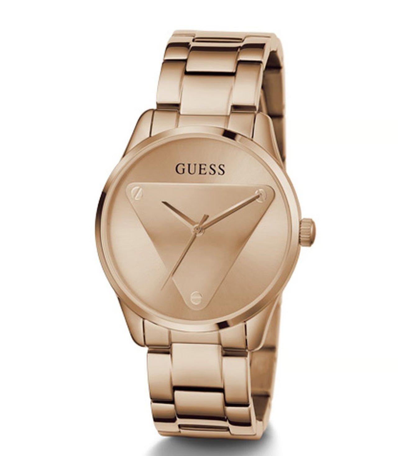 GUESS EMBLEM Women Rose Gold Round Dial Analog Watch