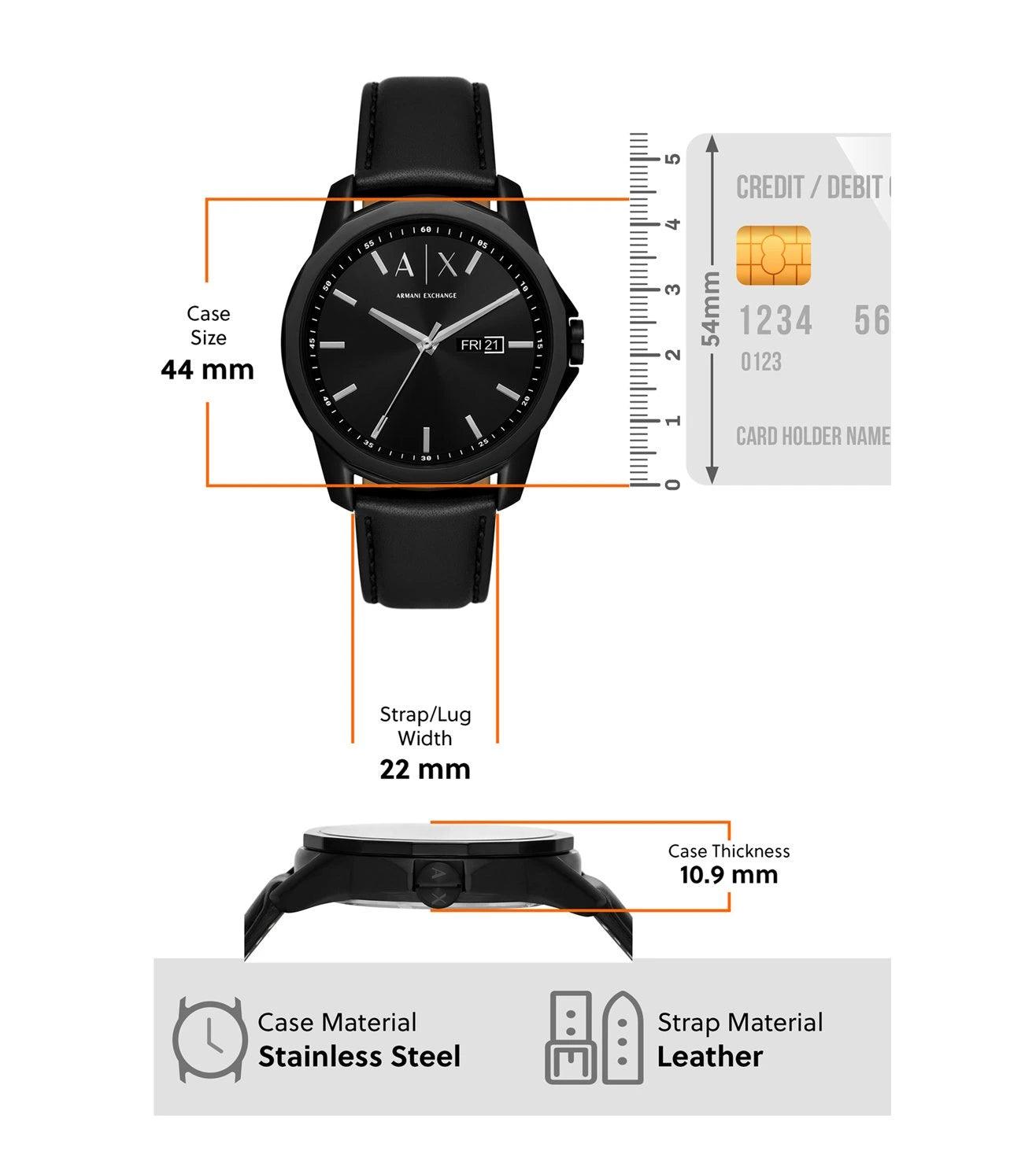 ARMANI EXCHANGE THREE HAND-DATE
