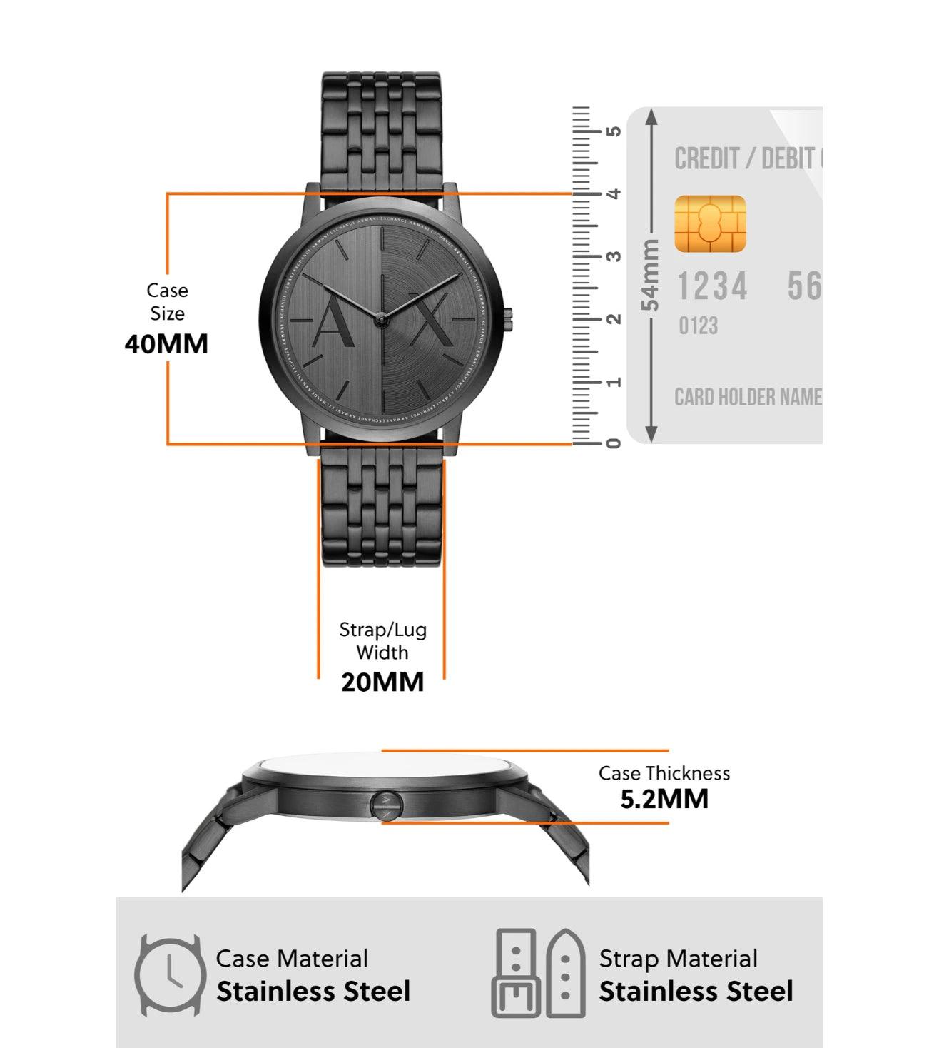 ARMANI EXCHANGE THREE HAND