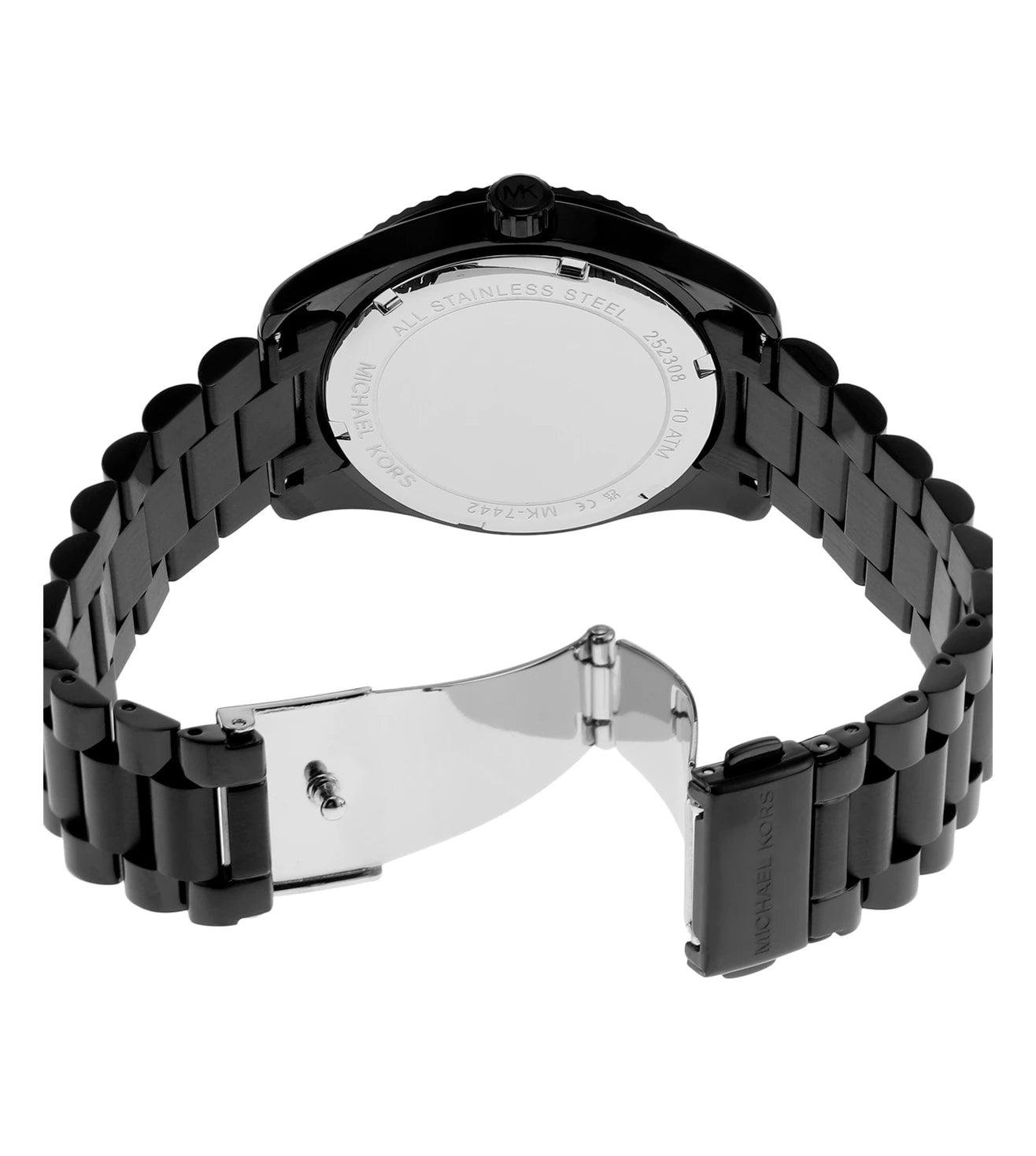 Michael Kors Lexington Pavé Black-Tone Watch