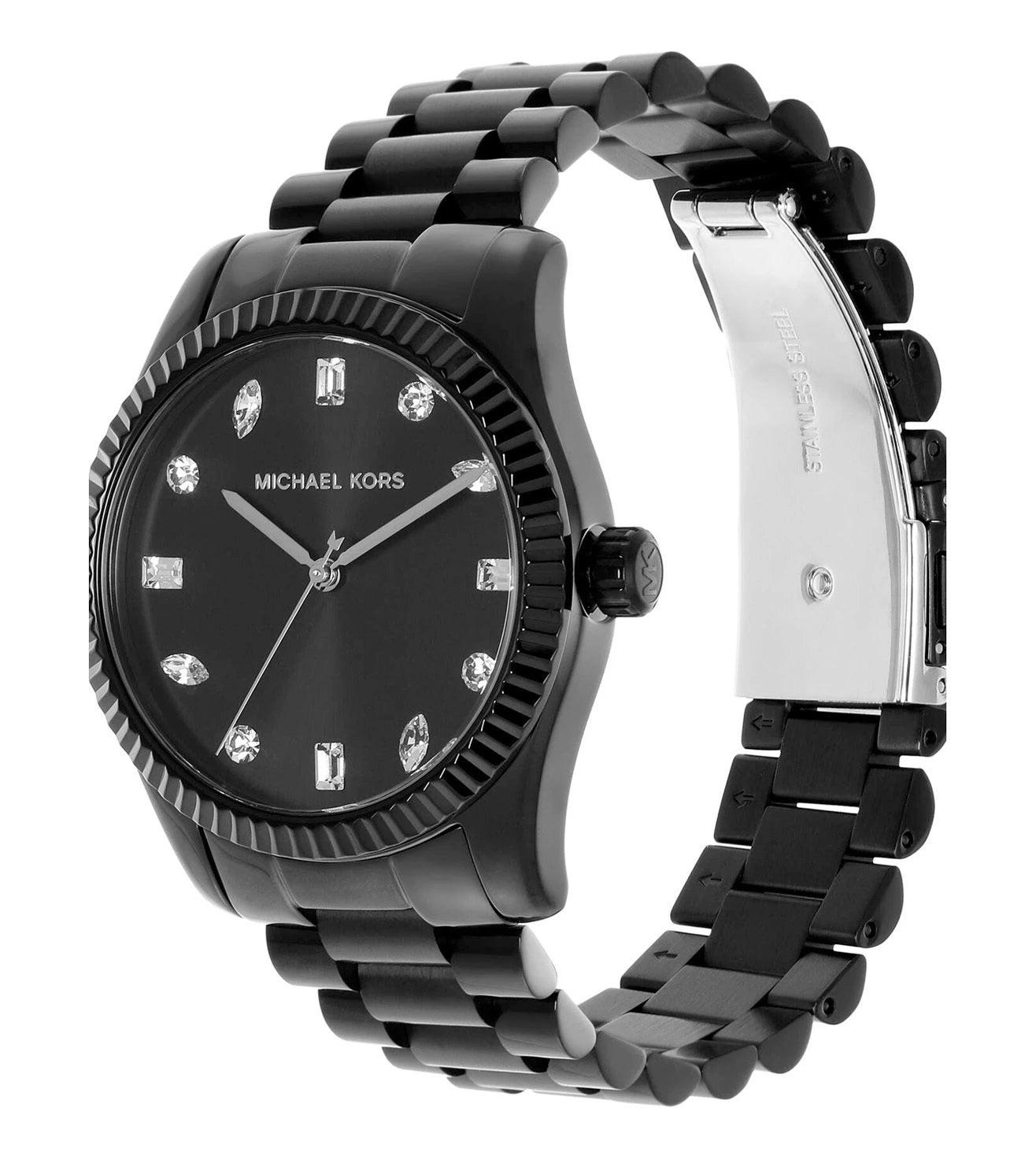 Michael Kors Lexington Pavé Black-Tone Watch