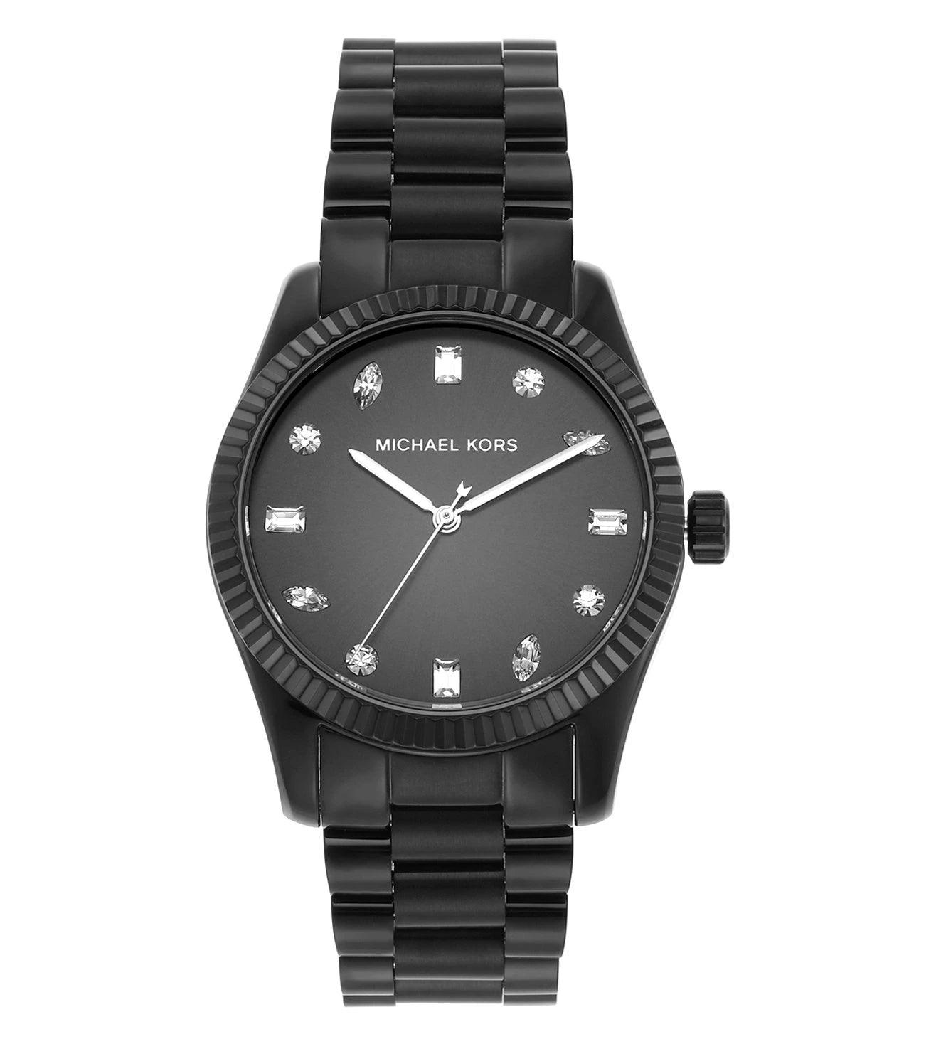 Michael Kors Lexington Pavé Black-Tone Watch