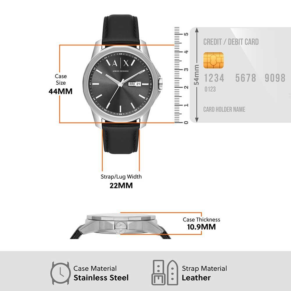 ARMANI EXCHANGE THREE HAND-DATE