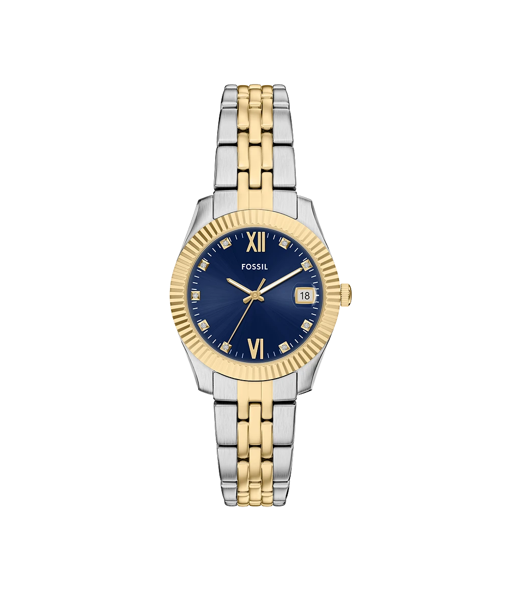 Fossil Scarlette Three-Hand Two-Tone Stainless-Steel Watch