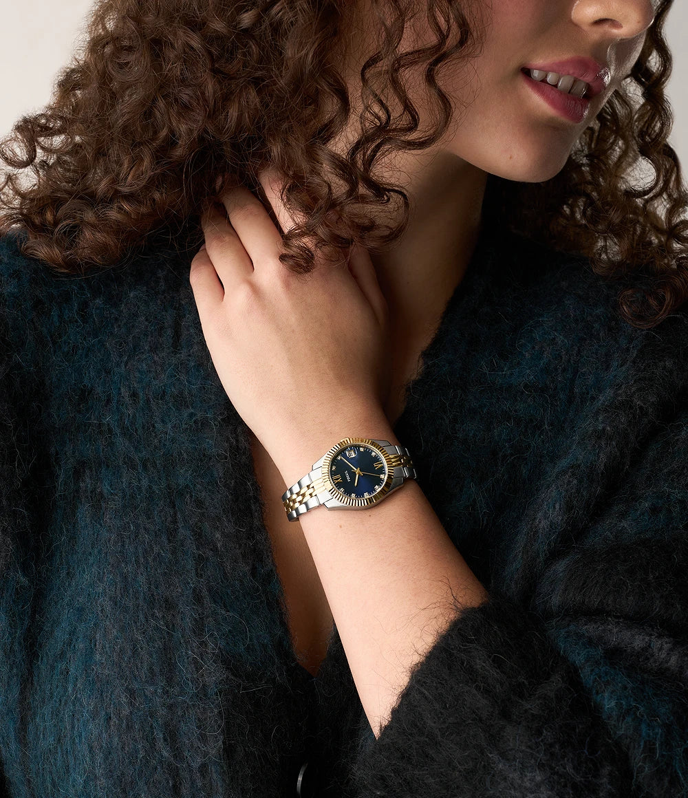 Fossil Scarlette Three-Hand Two-Tone Stainless-Steel Watch