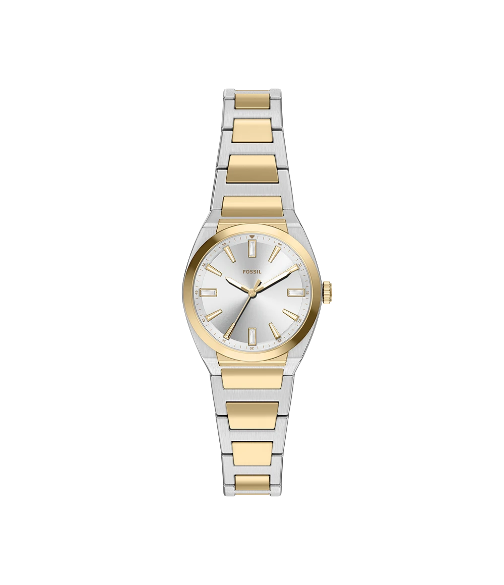 Fossil Everett Three-Hand Two-Tone Stainless-Steel Watch