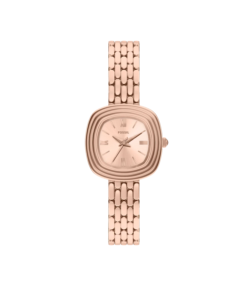 Fossil Emerson Three-Hand Rose Gold-Tone Stainless-Steel Watch