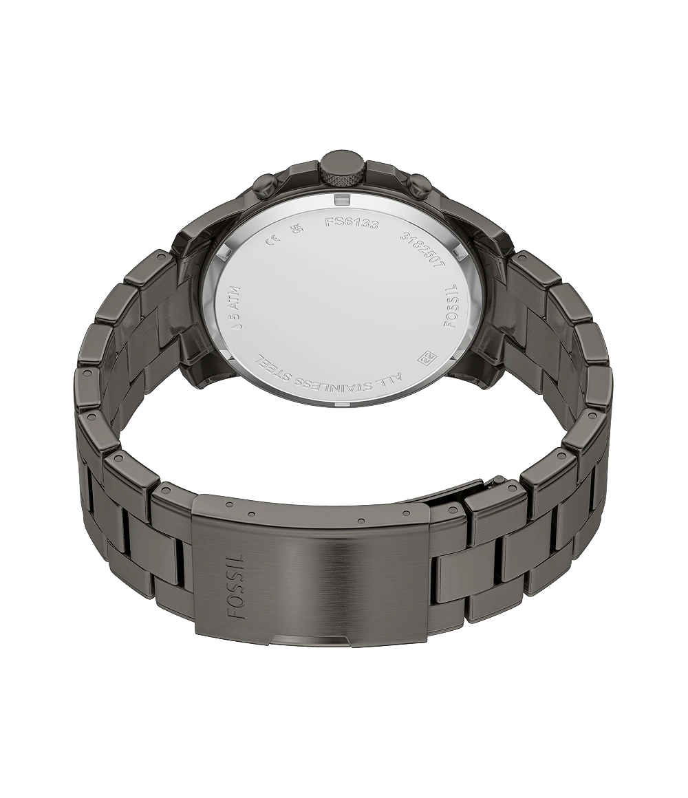 Fossil Grant Chronograph Gunmetal Stainless-Steel Watch