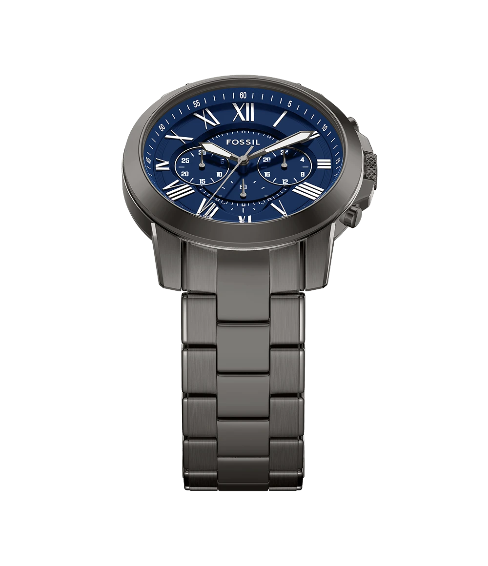 Fossil Grant Chronograph Gunmetal Stainless-Steel Watch