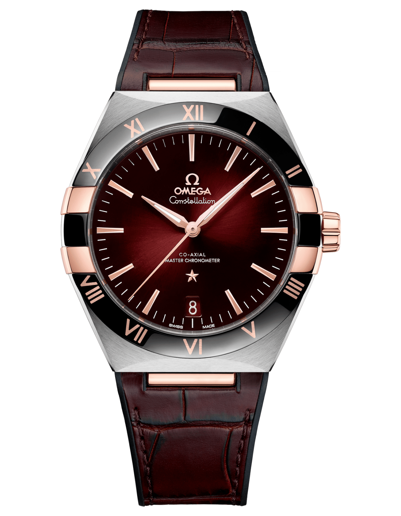 Omega constellation online leather