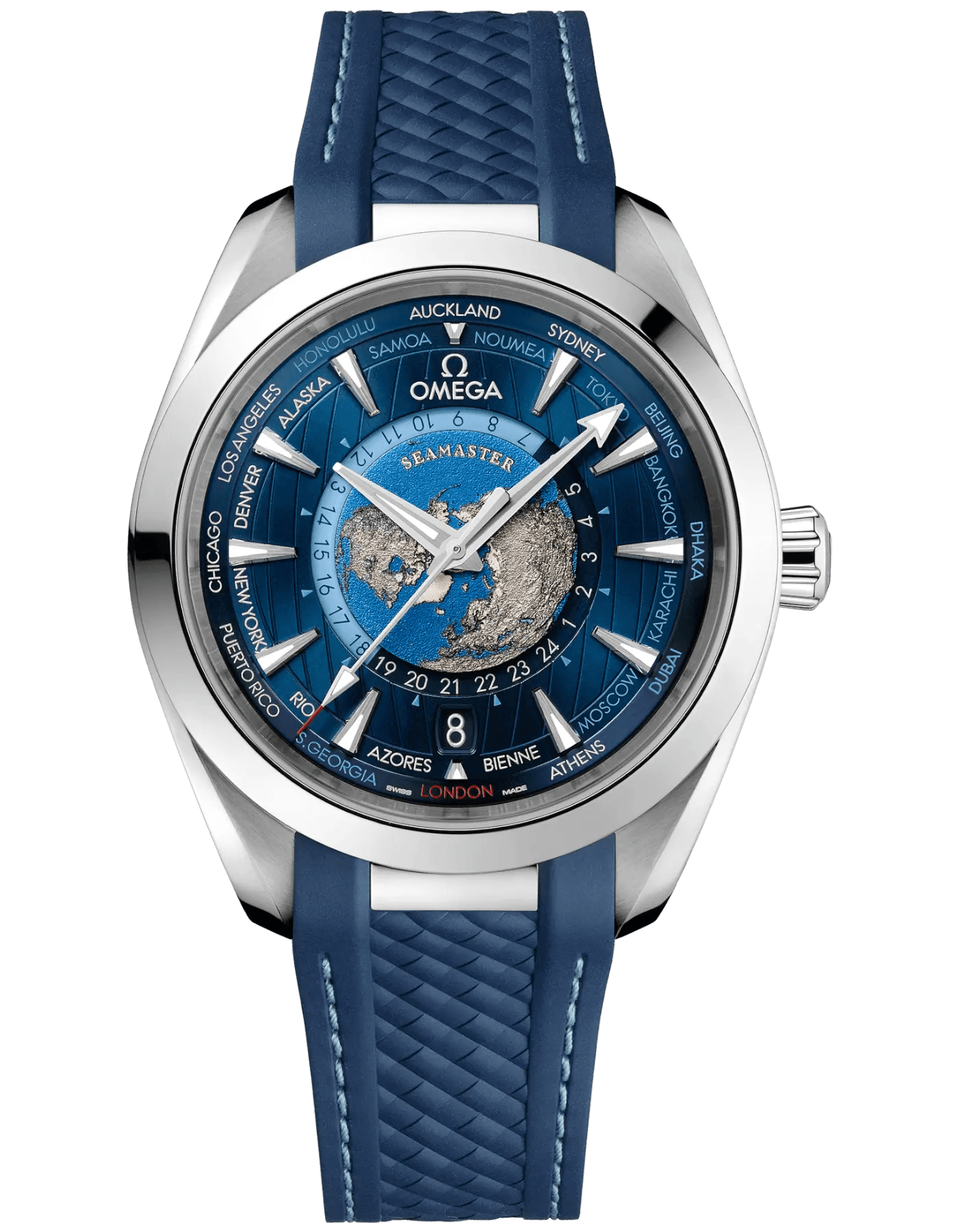 Seamaster Aqua Terra 150m Co‑Axial Master Chronometer Gmt Worldtimer 43mm