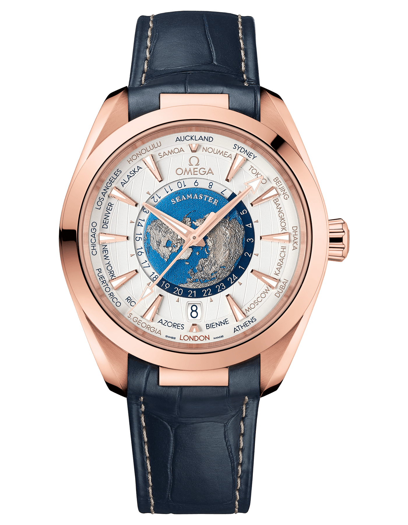 SEAMASTER AQUA TERRA 150M CO‑AXIAL MASTER CHRONOMETER GMT WORLDTIMER 43 MM