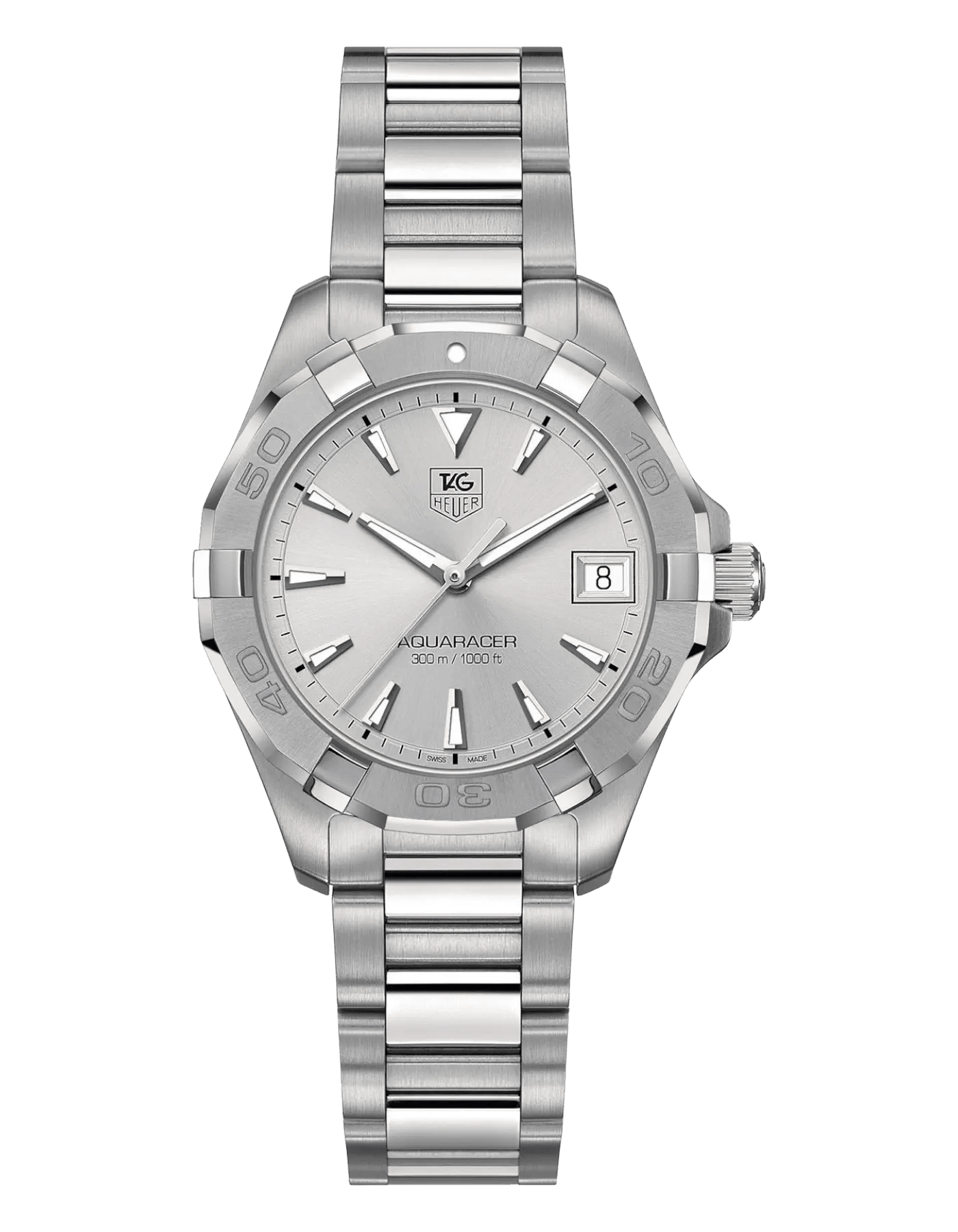 Tag heuer aquaracer clearance silver dial