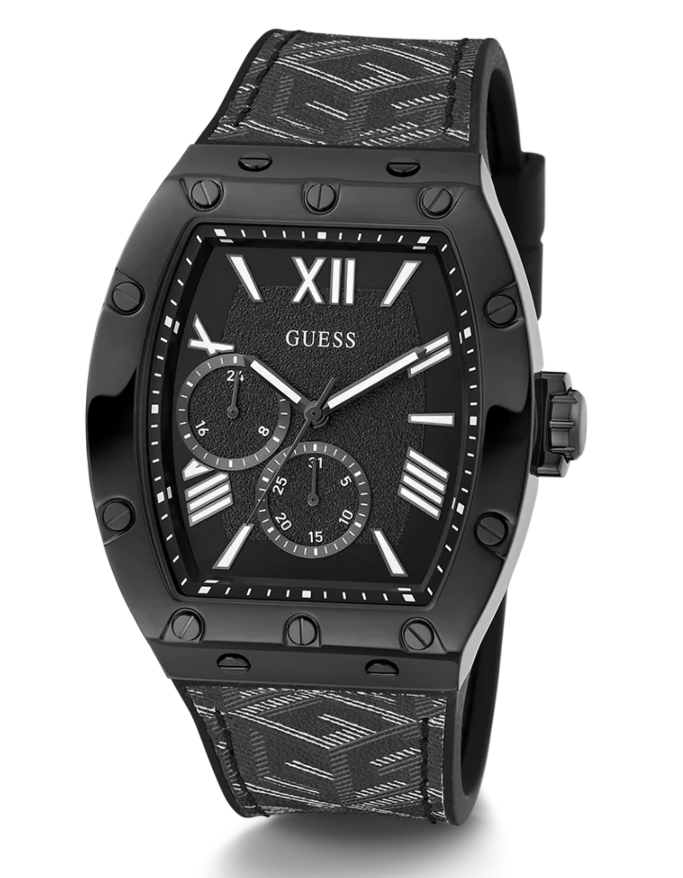 GUESS Men's Black Multi-Function Watch