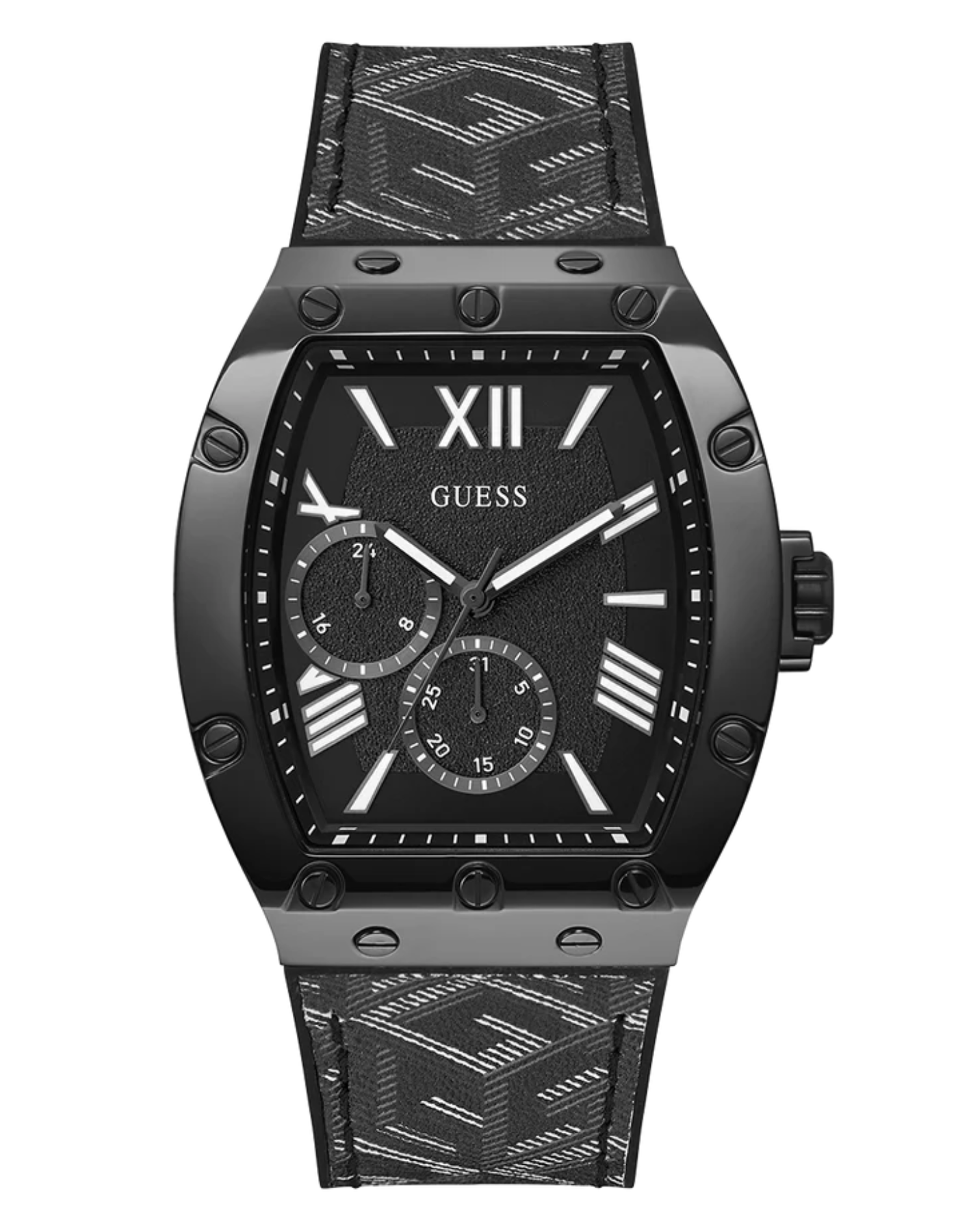 GUESS Men's Black Multi-Function Watch