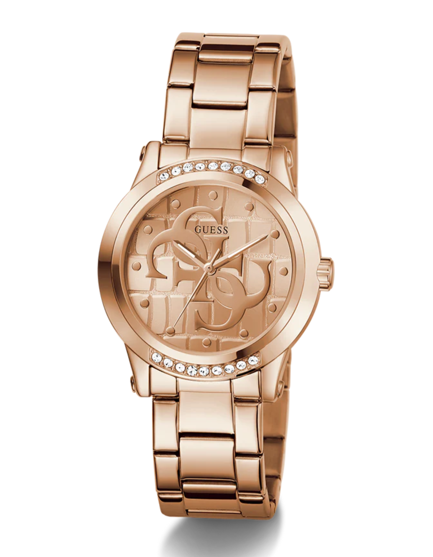 GUESS Ladies Rose Gold Tone Analog Watch