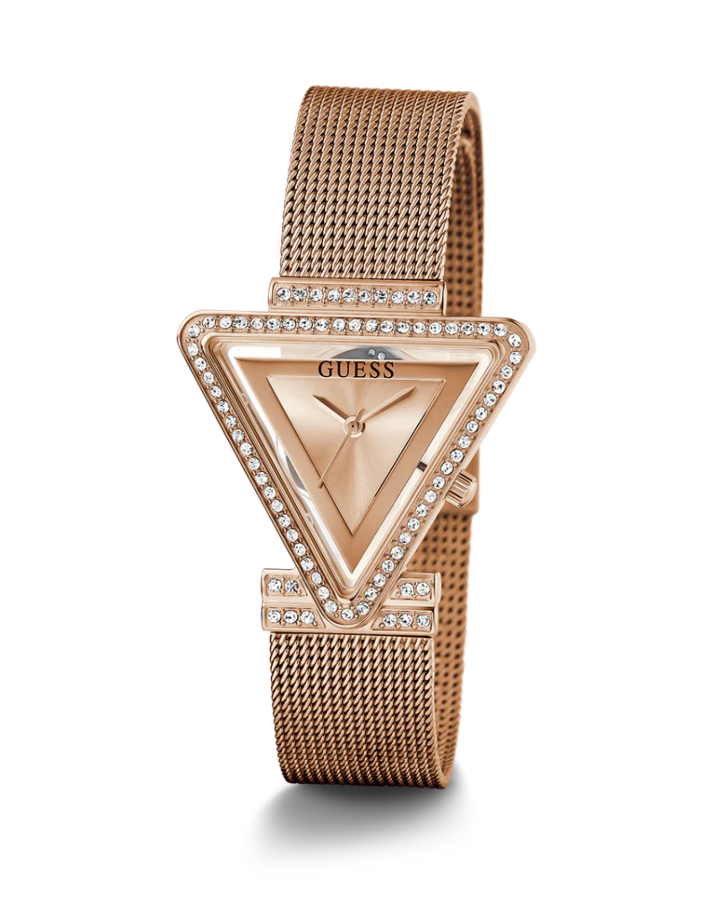 GUESS Ladies Rose Gold Tone Analog Watch