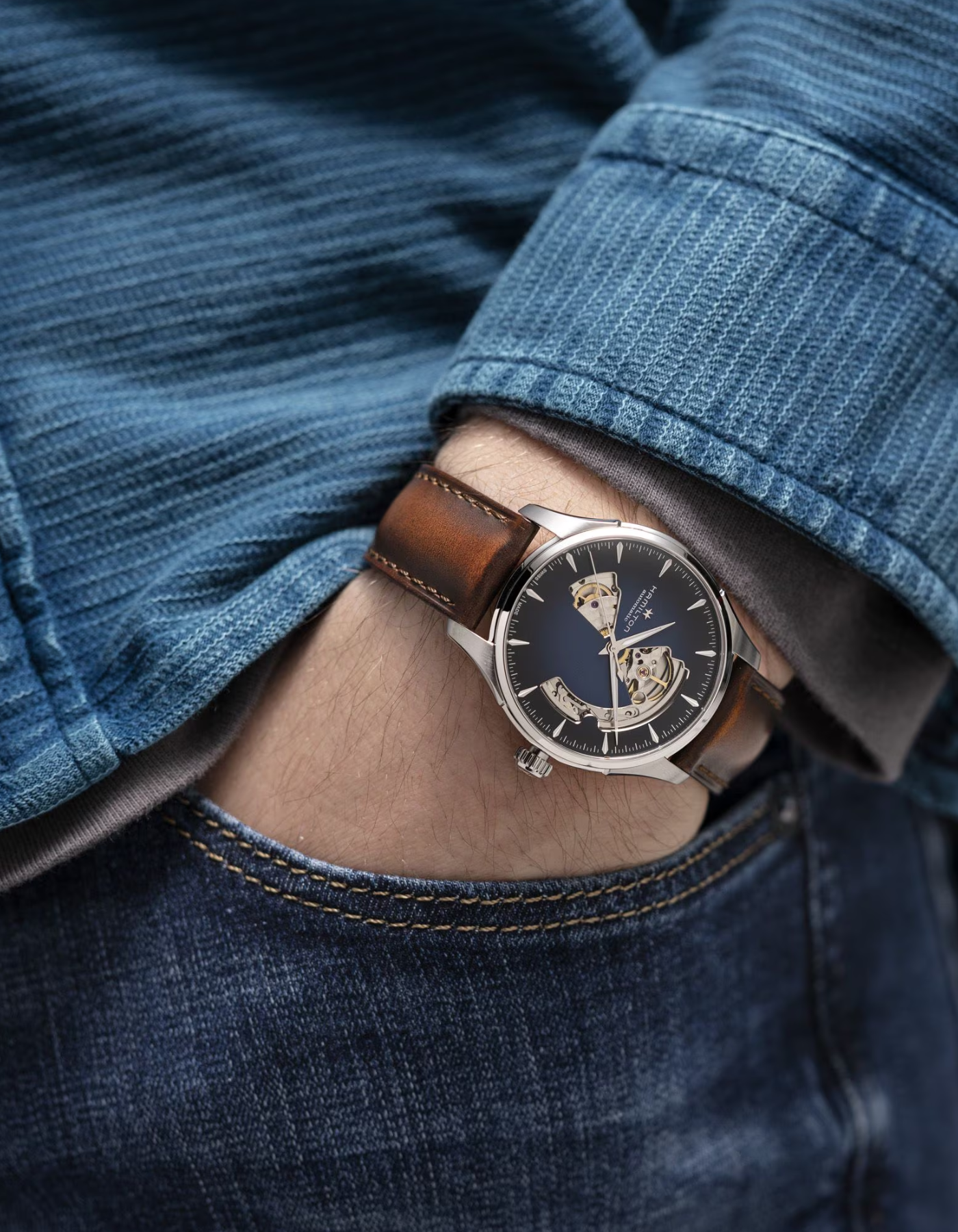 Hamilton Jazzmaster Open Heart Auto 40mm "To be featured in Disclosure day"