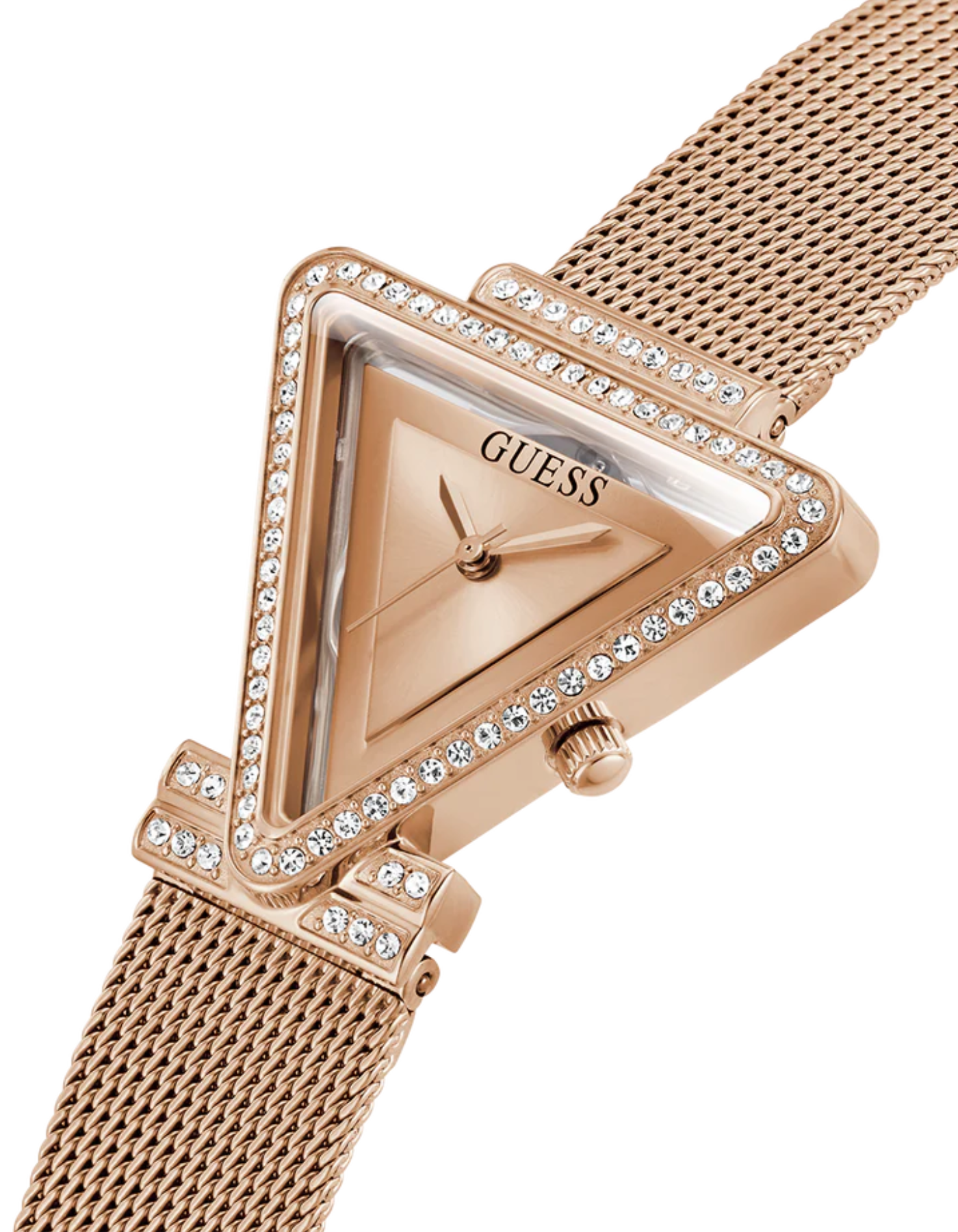 GUESS Ladies Rose Gold Tone Analog Watch