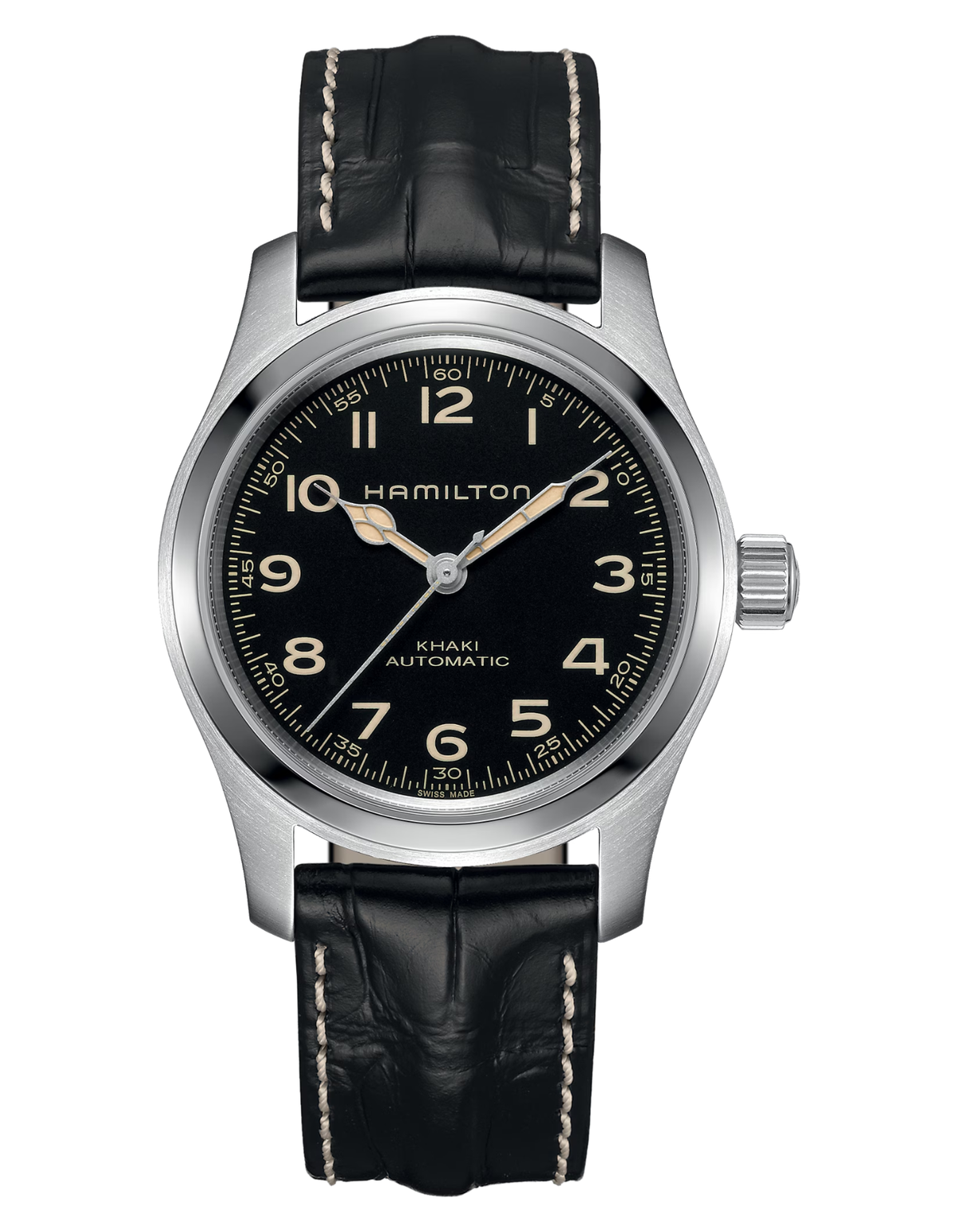 Hamilton Khaki Field Murph Auto 42mm Bracelet Bundle "Featured in Interstellar"