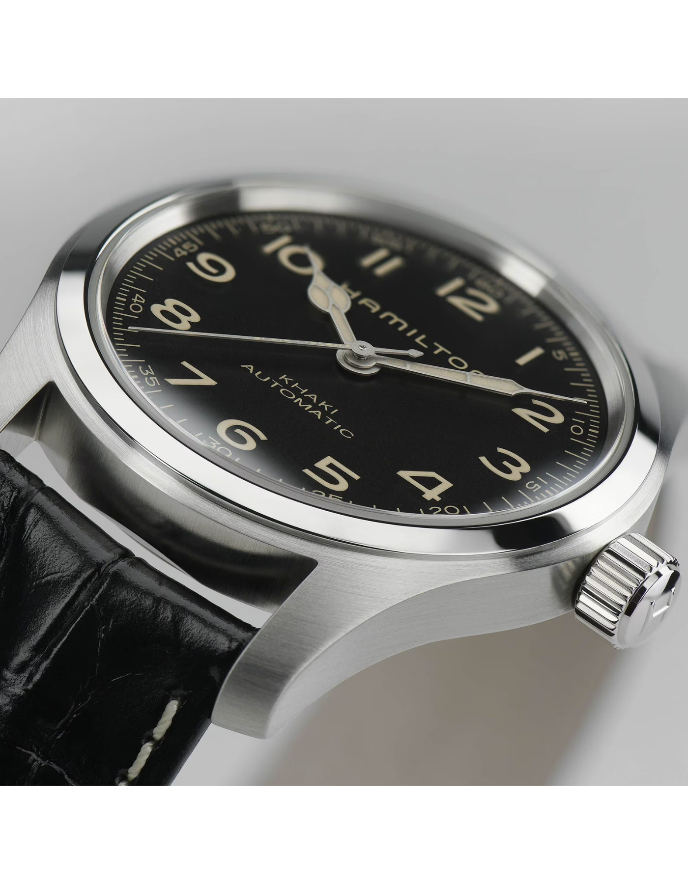 Hamilton Khaki Field Murph Auto 42mm Bracelet Bundle "Featured in Interstellar"