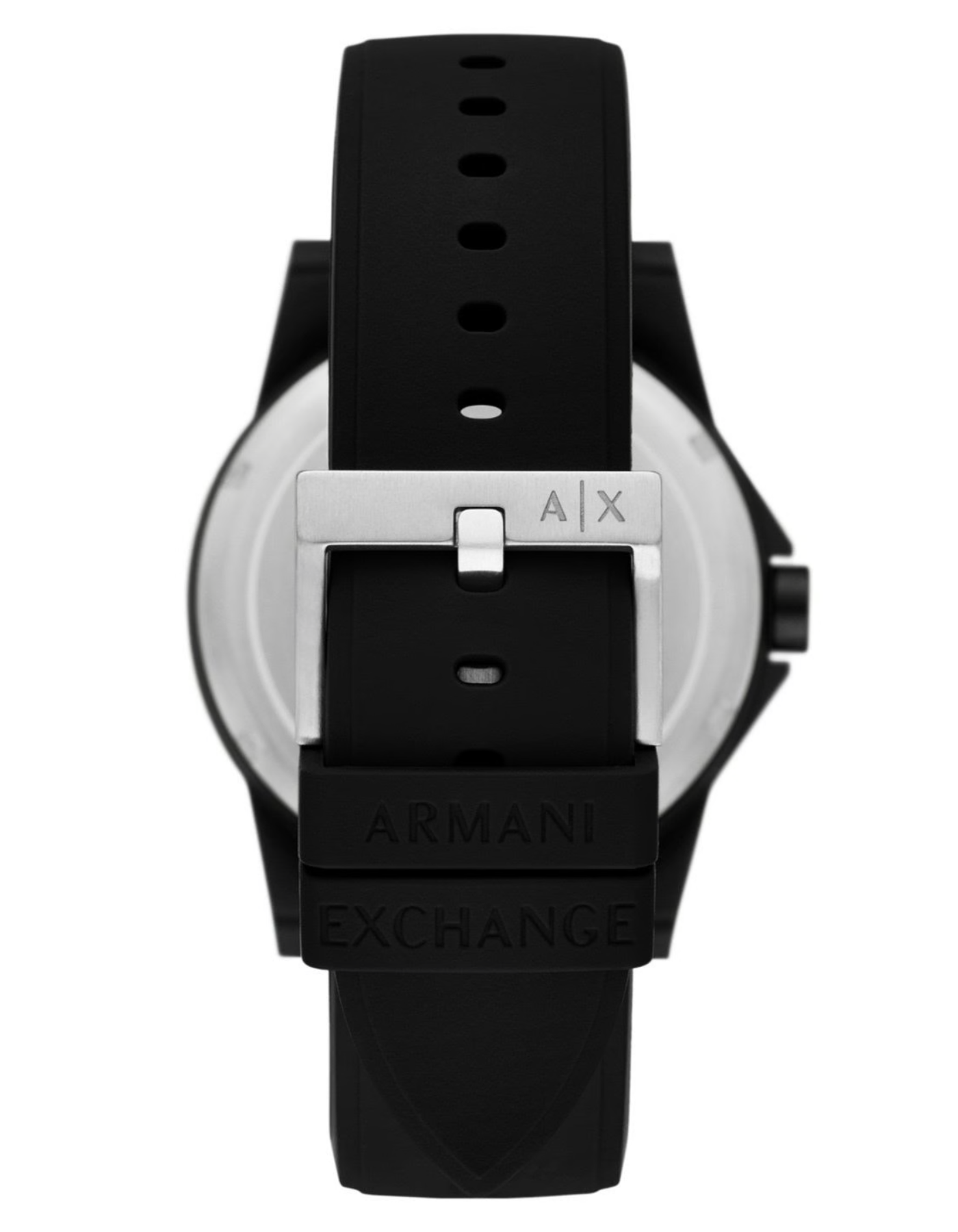 Armani Exchange Men's Three-Hand Silicone