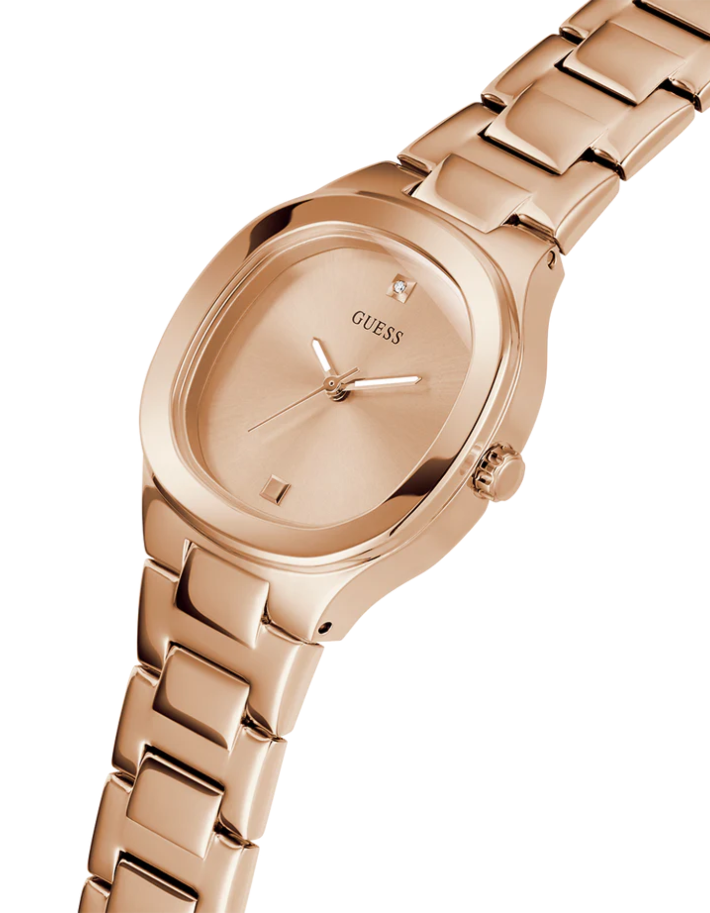 GUESS Ladies Rose Gold Tone Analog Watch