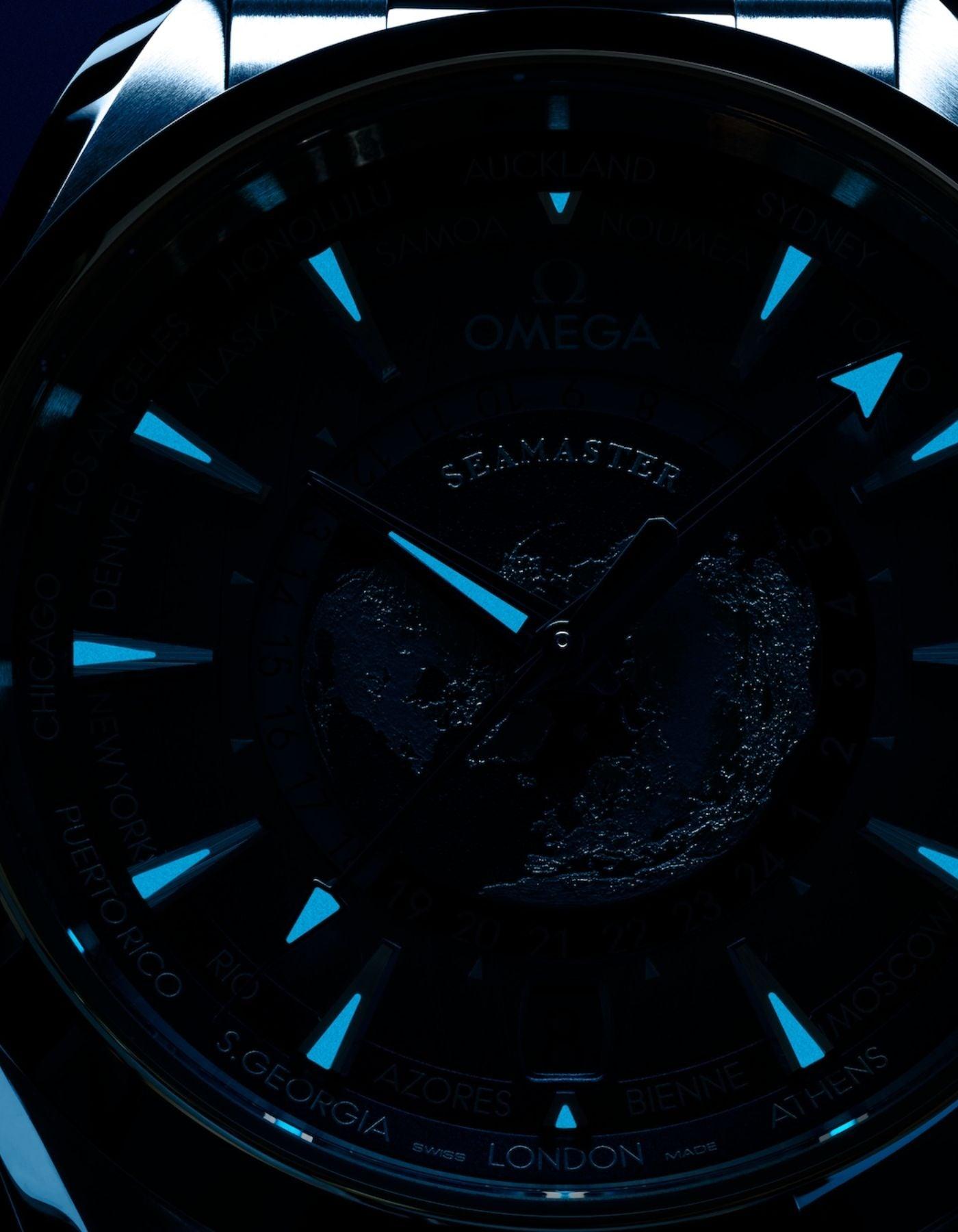 SEAMASTER AQUA TERRA 150M CO‑AXIAL MASTER CHRONOMETER GMT WORLDTIMER "SUMMER BLUE"