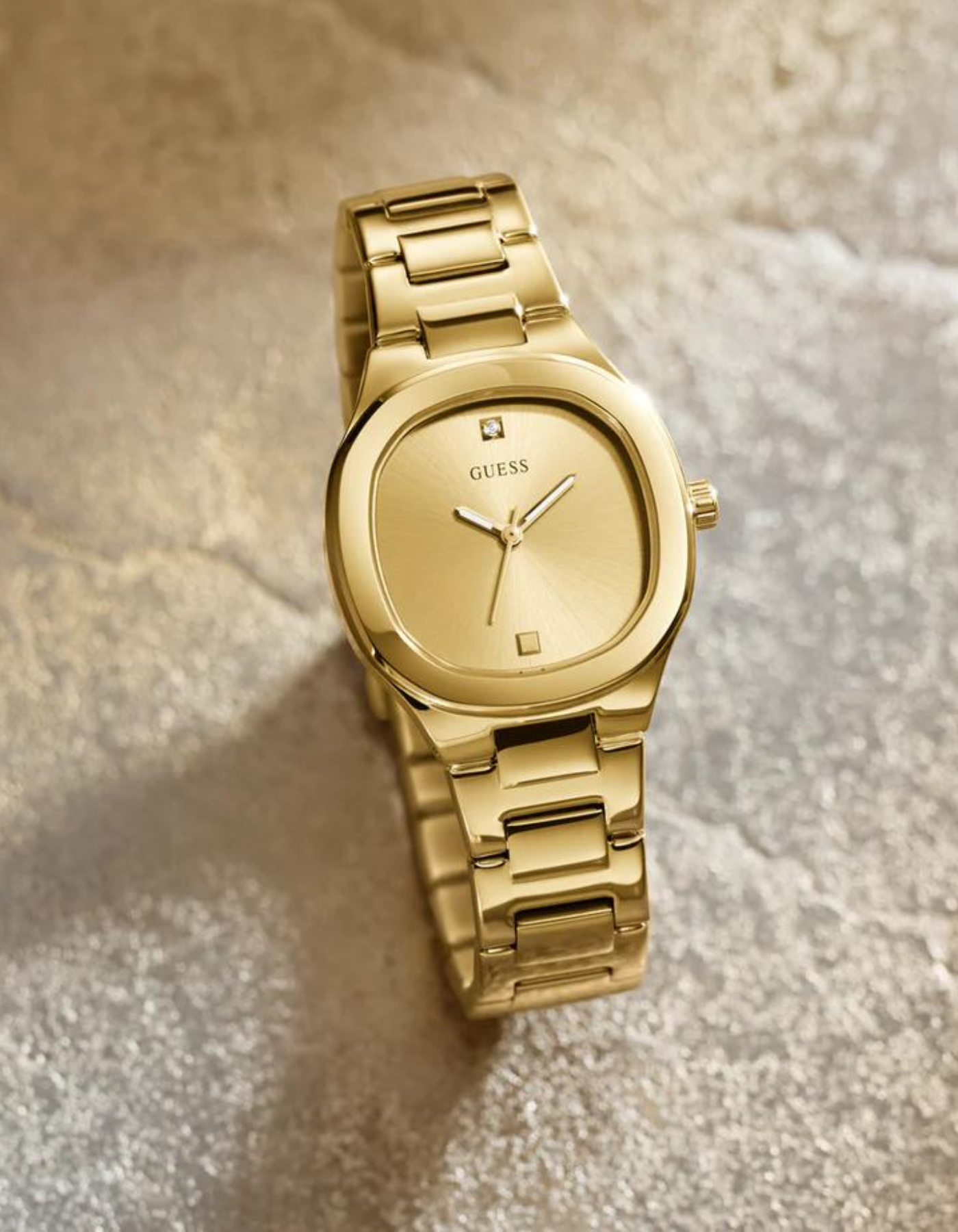 GUESS Ladies Gold Tone Analog Watch