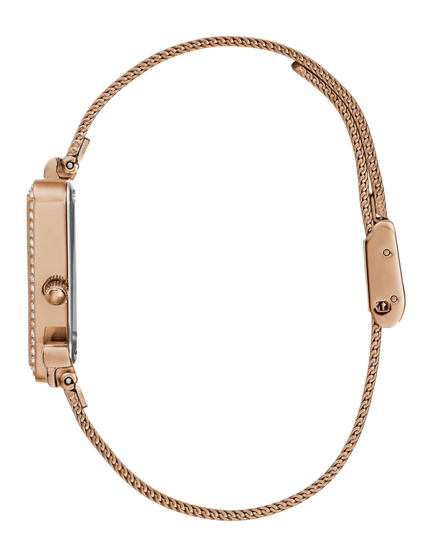 GUESS Ladies Rose Gold Tone Analog Watch