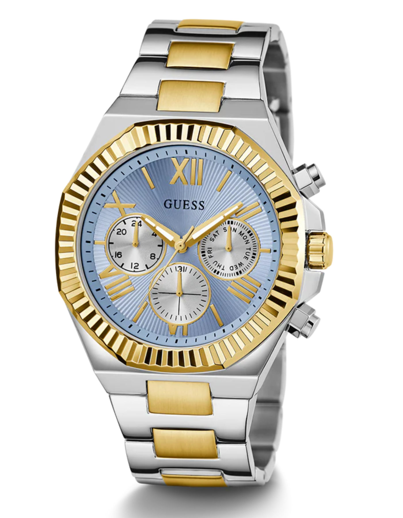 GUESS Mens 2-Tone Multi-function Watch