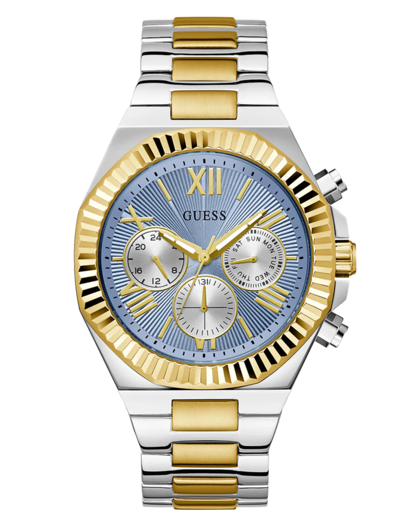 GUESS Mens 2-Tone Multi-function Watch