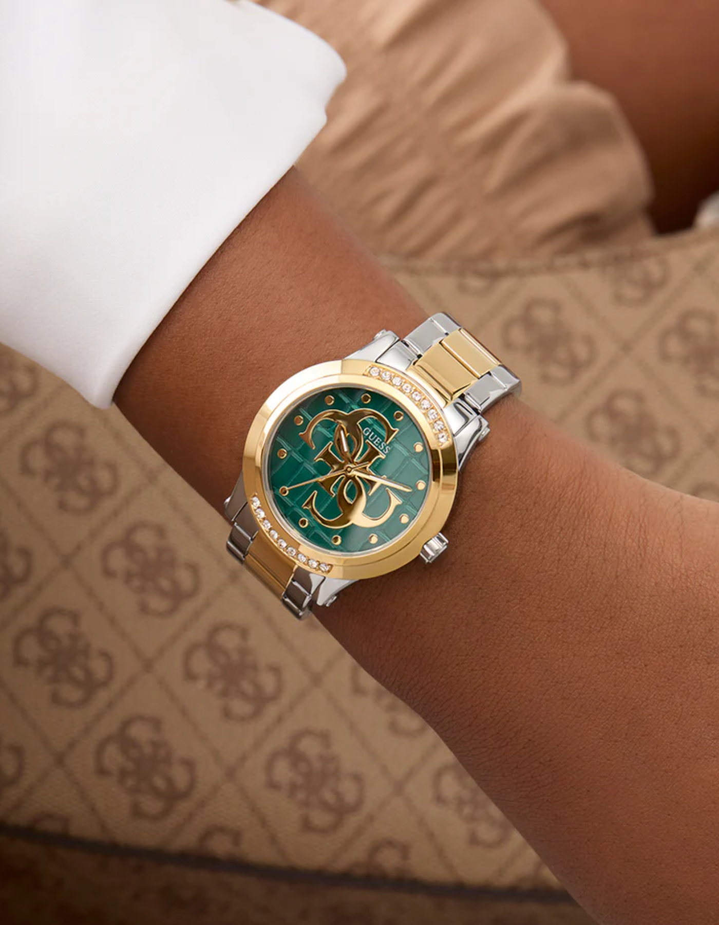 GUESS Ladies 2-Tone Analog Watch
