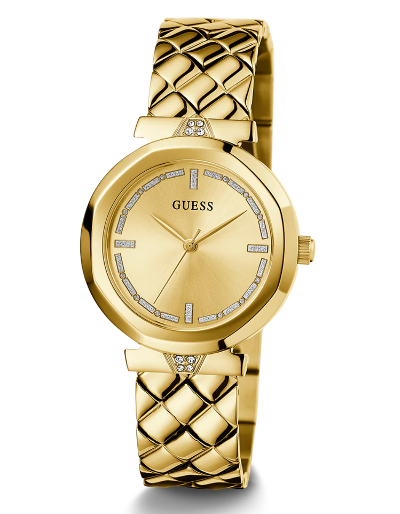 GUESS Ladies Gold Tone Analog Watch