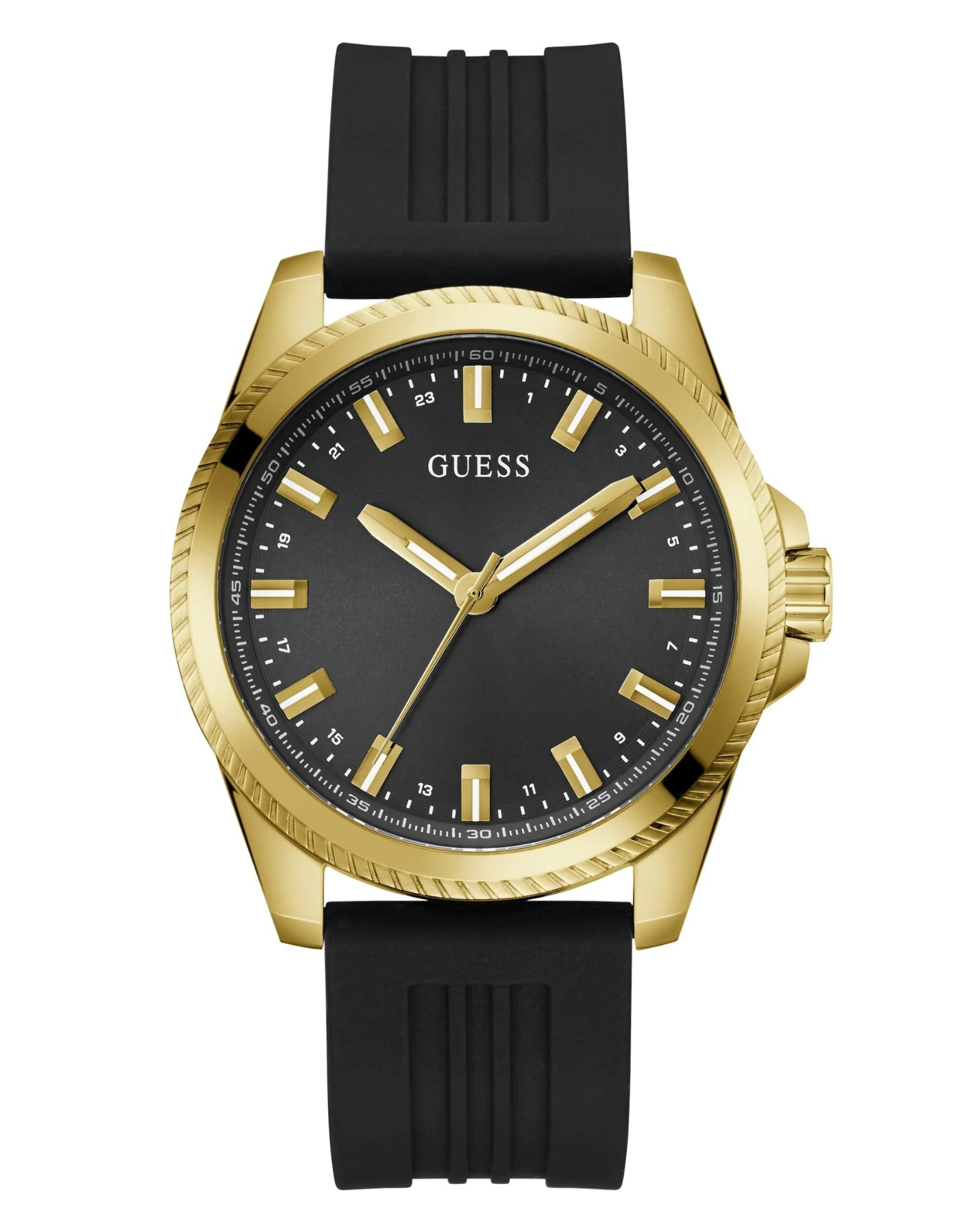 Guess Men's Sport Black Dial Round Case Analog Men Watch