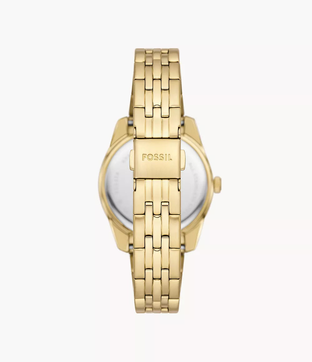 Fossil Scarlette Three-Hand Date Two-Tone Stainless-Steel Watch