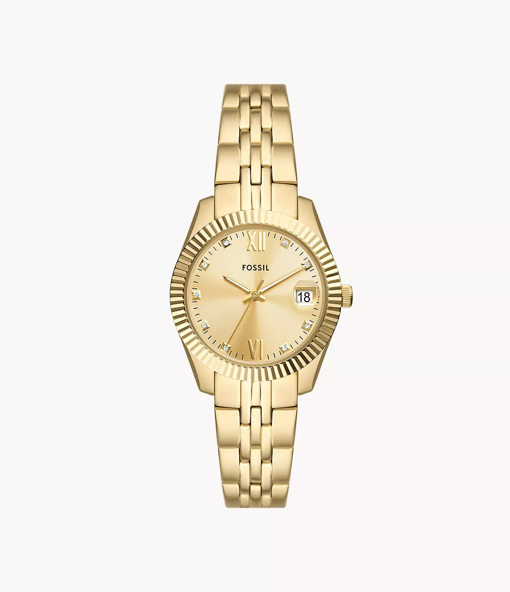 Fossil Scarlette Three-Hand Date Two-Tone Stainless-Steel Watch