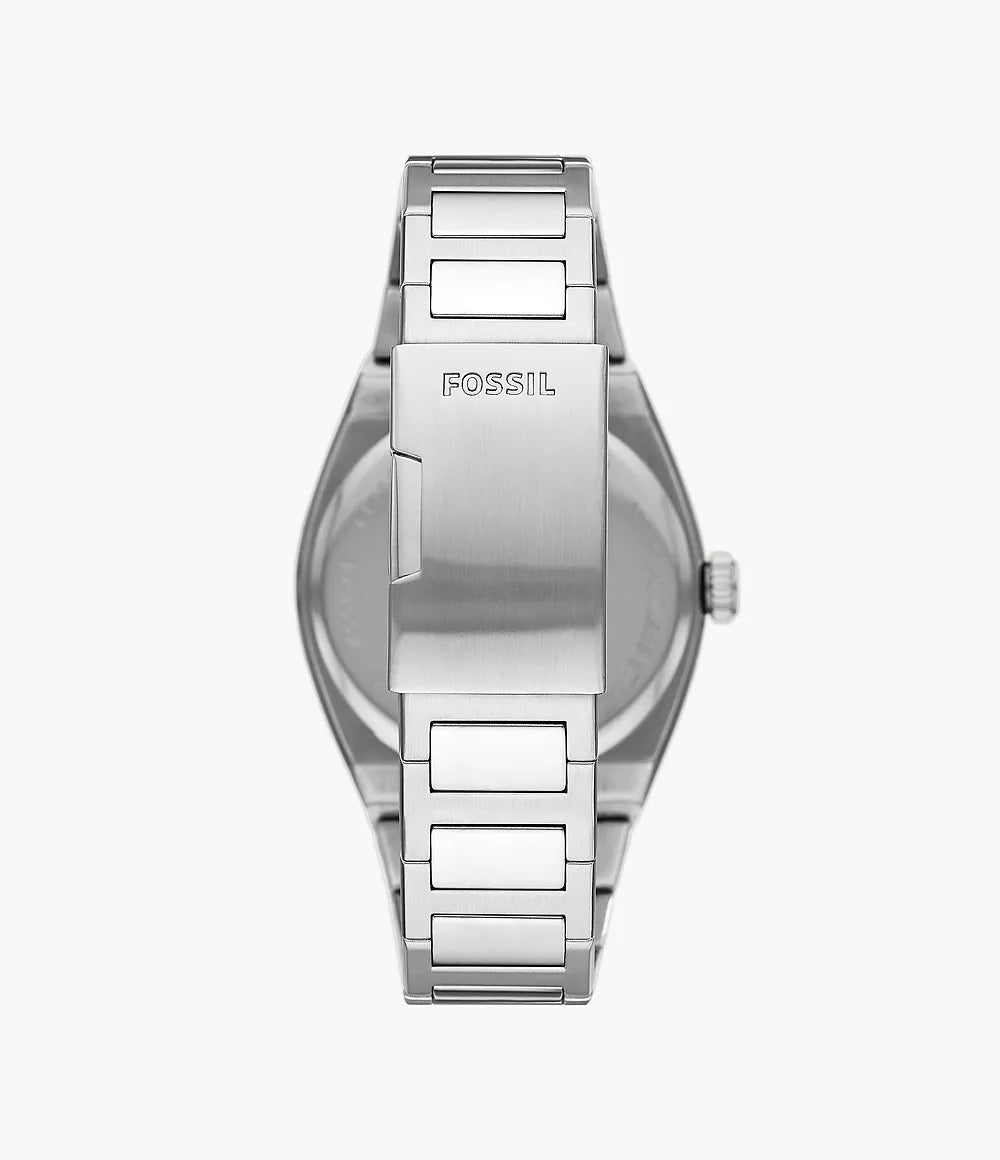 Fossil Everett Three-Hand Date Stainless Steel Watch