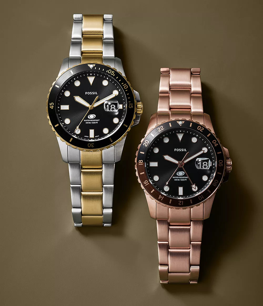 Fossil Blue GMT