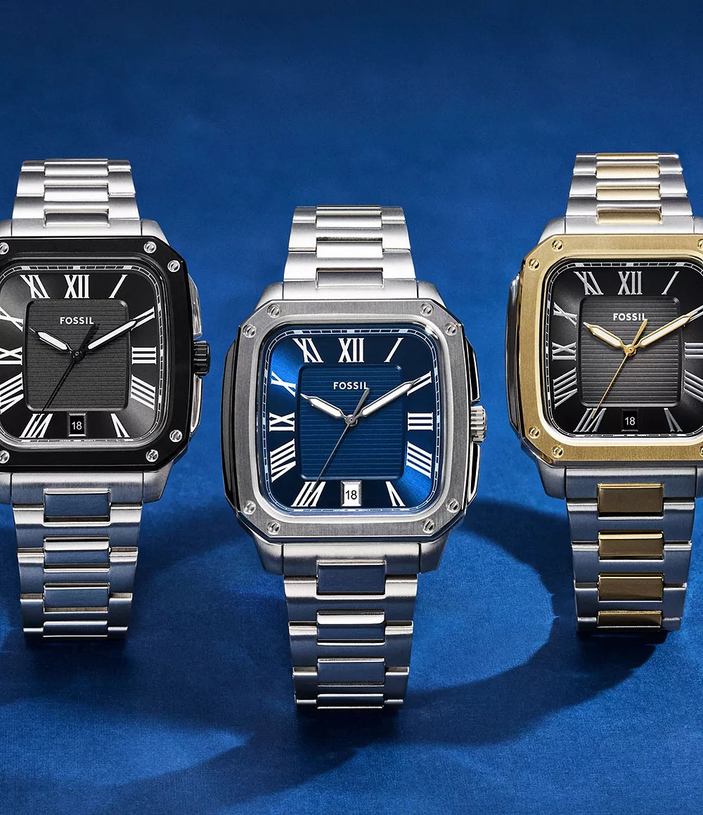 Fossil Crosby Three-Hand Date