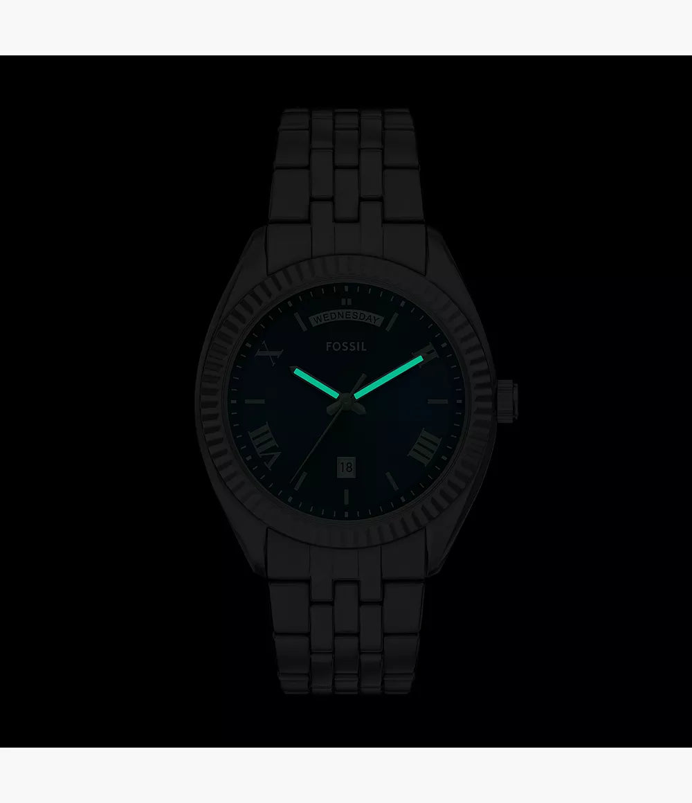 Fossil Campbell Three-Hand Day-Date