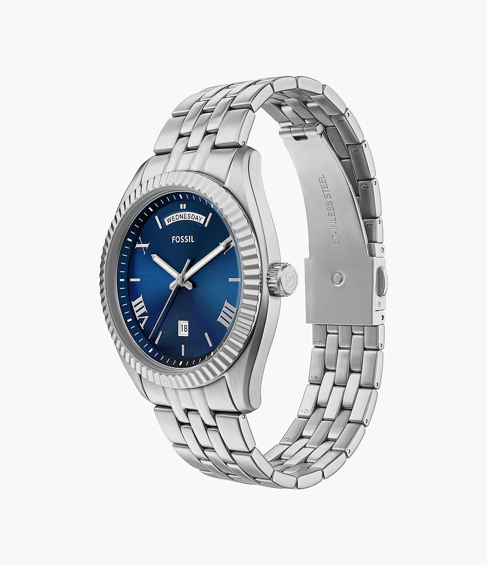 Fossil Campbell Three-Hand Day-Date